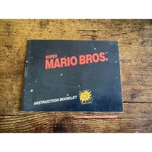 Super Mario Bros Manual Instruction Booklet Nintendo NES Original 1985